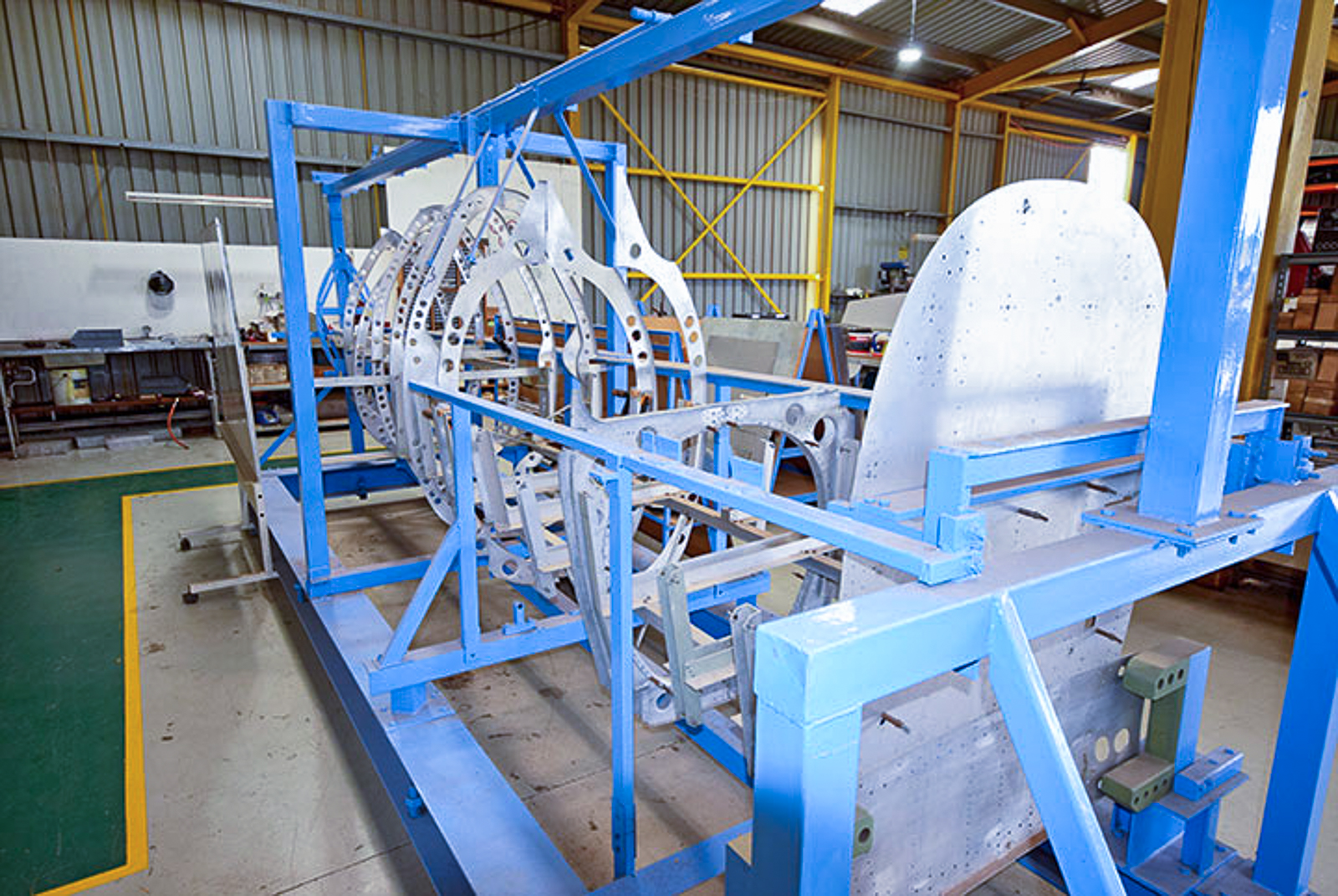 Spitfire Restoration News Downunder 16 Early model Vickers Supermarine Spitfire fuselage frame Scone NSW June 2020