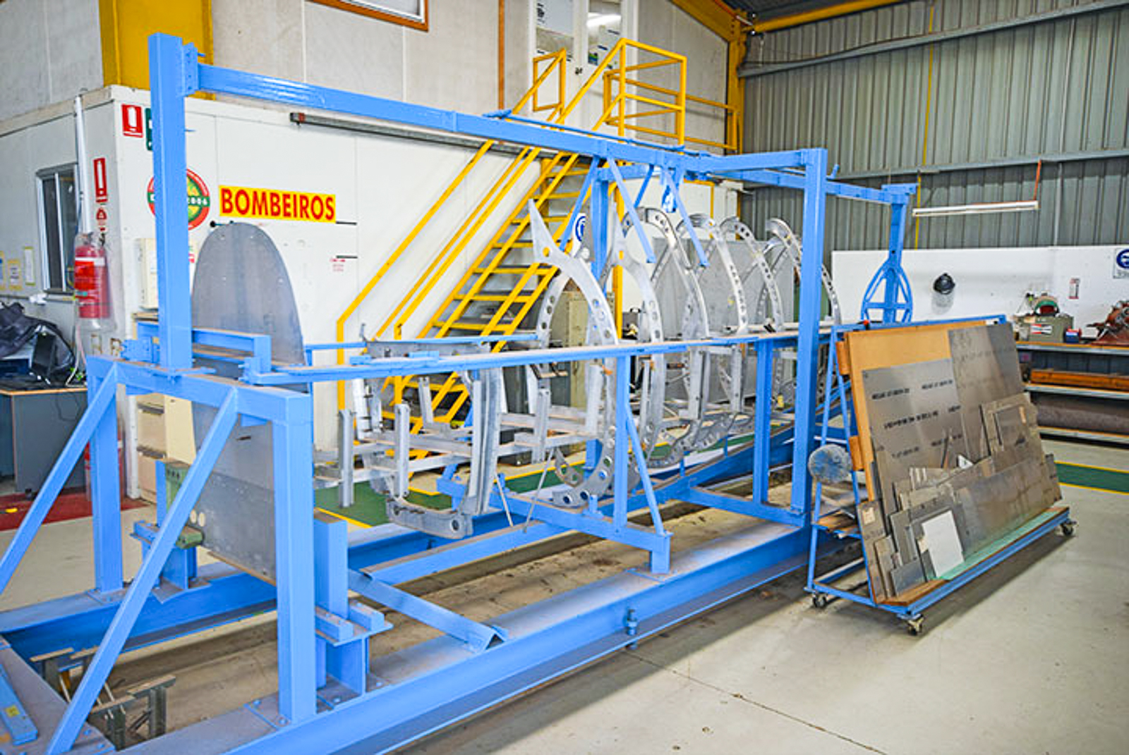 Spitfire Restoration News Downunder 15 Early model Vickers Supermarine Spitfire fuselage frame in jig Scone NSW June 2020