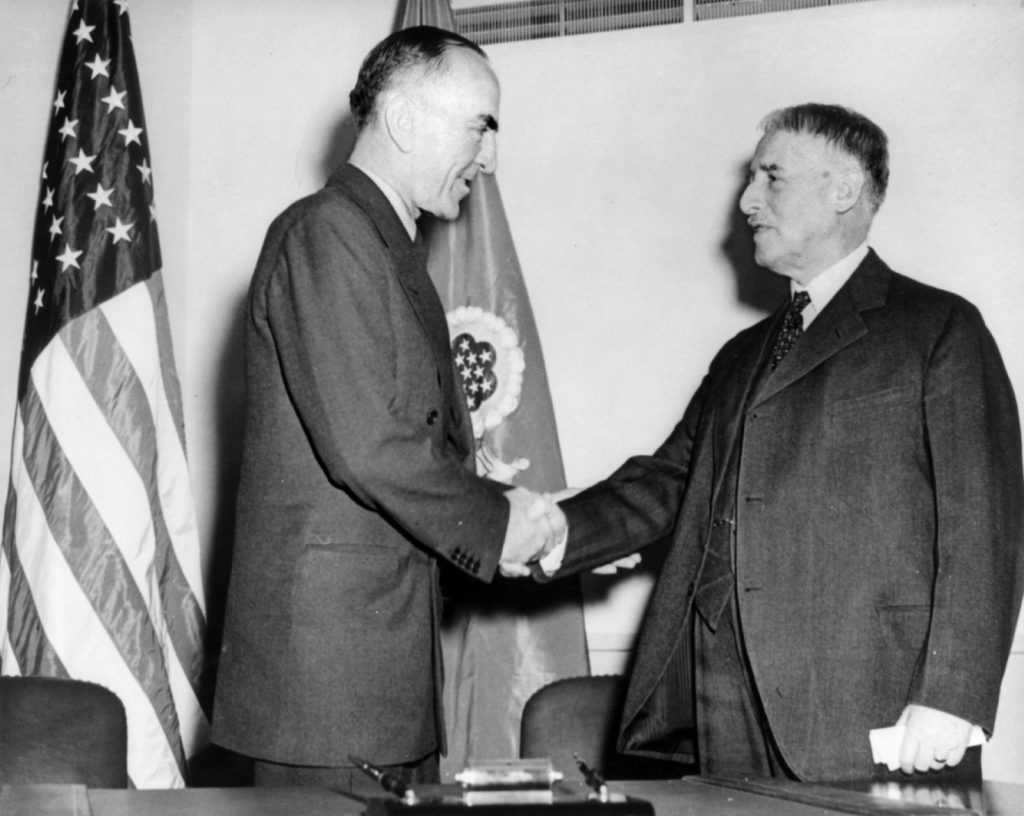 From the Racetrack to the Clouds: The 26 Victories of Captain Edward Rickenbacker 14 Eddie Rickenbacker and Henry Stimson cph.3a45144