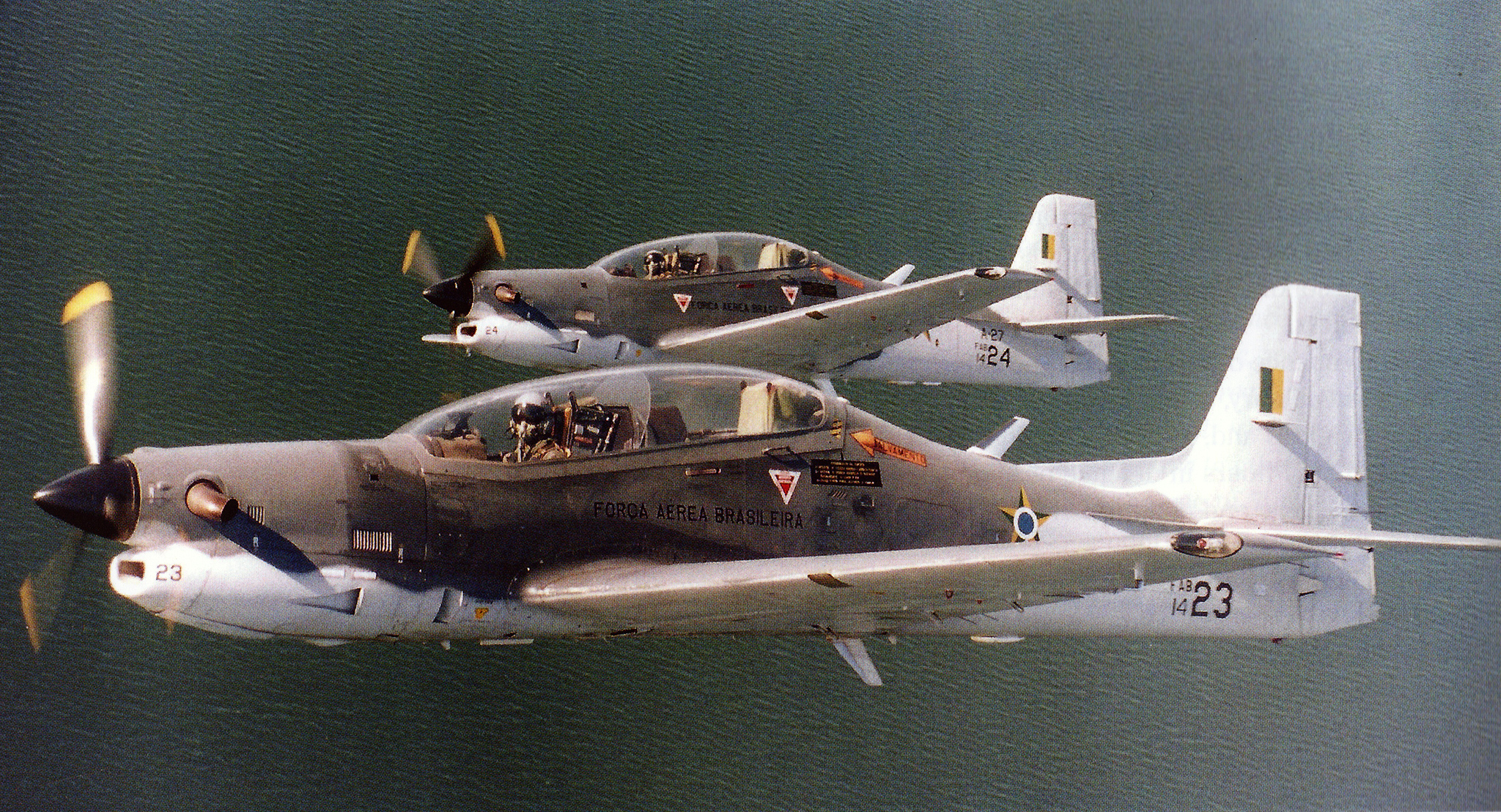 Today In Aviation History: First Flight of the Embraer EMB 312 Tucano 12 Embraer AT 27 of the Brazilian Air Force. Photo credit Carlos Filipe Operti