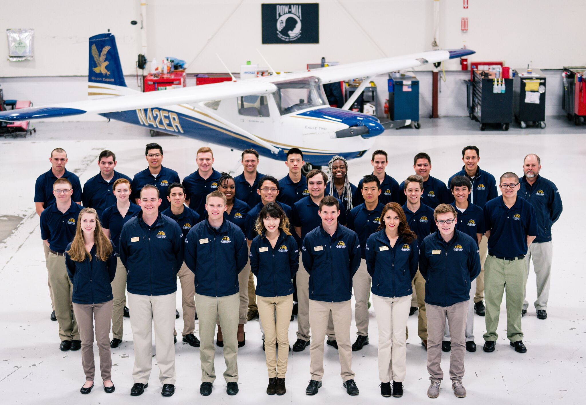 San Diego Air & Space Museum Hall of Fame Enshrines Distinguished Class of 2017 13 Embry-Riddle’s Golden Eagles Flight Team