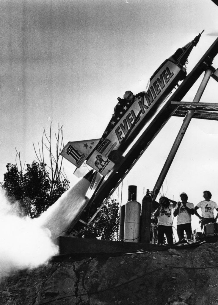 Evel Knievelās Skycycle X-2 Replica Joins Spirit of Flight Museum Collection 12 Evel Knievel Skycycle Jump