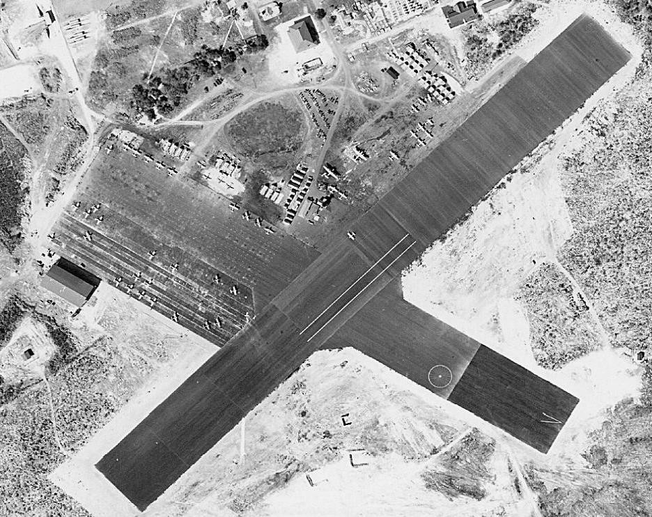 Ghosts of Pearl Harbor: Saving the Crossroads to Marine Aviation in the Pacific Theater 16 MCAS Ewa on Dec. 2, 1941. The parallel white stripes on the runway encompassed roughly the same area as an aircraft carrier deck.