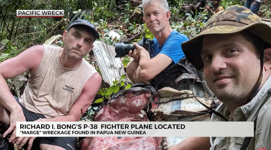 Pacific Wrecks: Uncovering the Lost History of World War II, Interview With Justin Taylan 27 Explorers Discover Likely Wreckage of WWII Ace Richard Bongs Plane in South Pacific 5 1