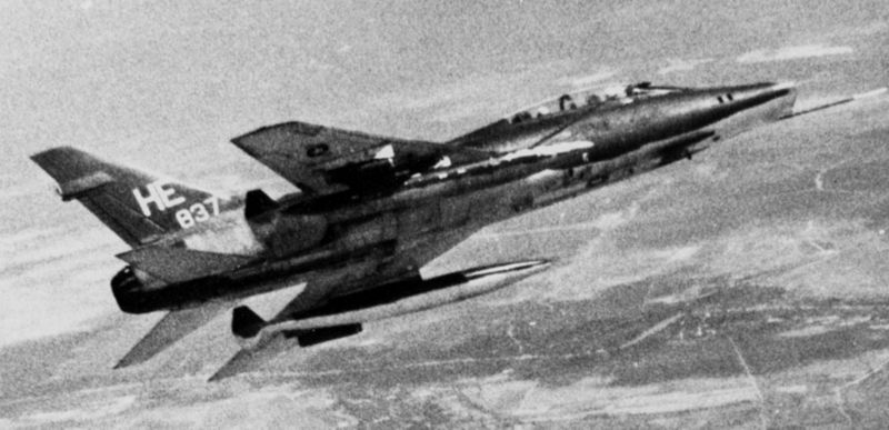 Today in Aviation History: First Flight of the North American F-100 Super Sabre 13 F 100F FAC aircraft over Vietnam 1968