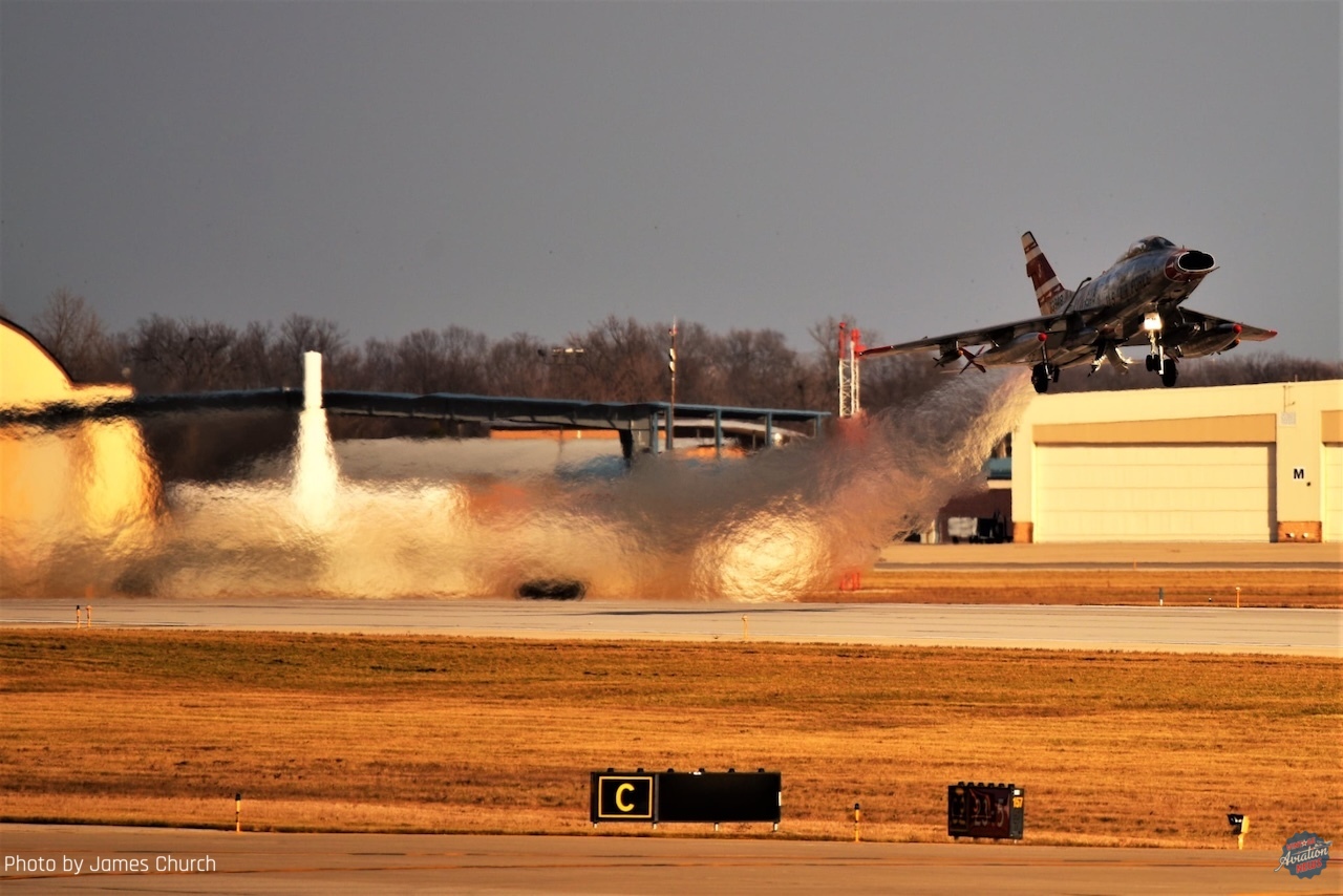 The Arrival of the Hun: F-100F Super Sabre Arrives in Terre Haute 10 F 100F Super Sabre N2011V Photo James Church8