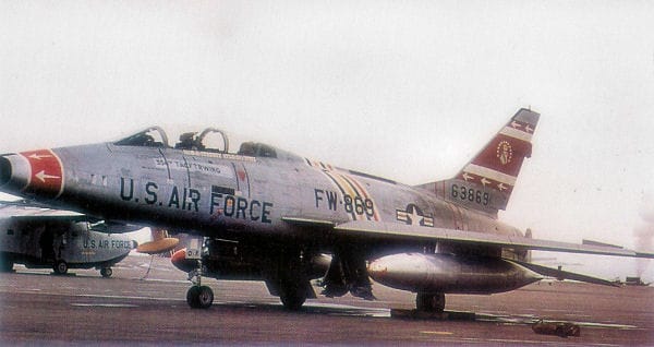 Passing the Torch: One of The World’s Two Flying F-100F Super Sabre Begins a New Chapter 12 F 100F flown by World War II ace Francis Gabby Gabreski serial 56 3869