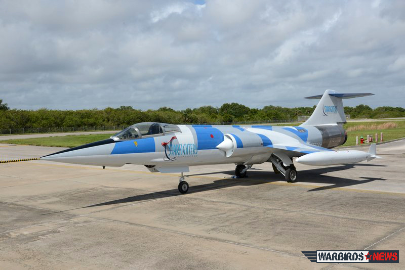 New Livery For the Starfighter Aerospace's Aircraft 10 The new "aggressor" paint scheme gives to the F-104 a modern look. ( Image by Luigino Caliaro)