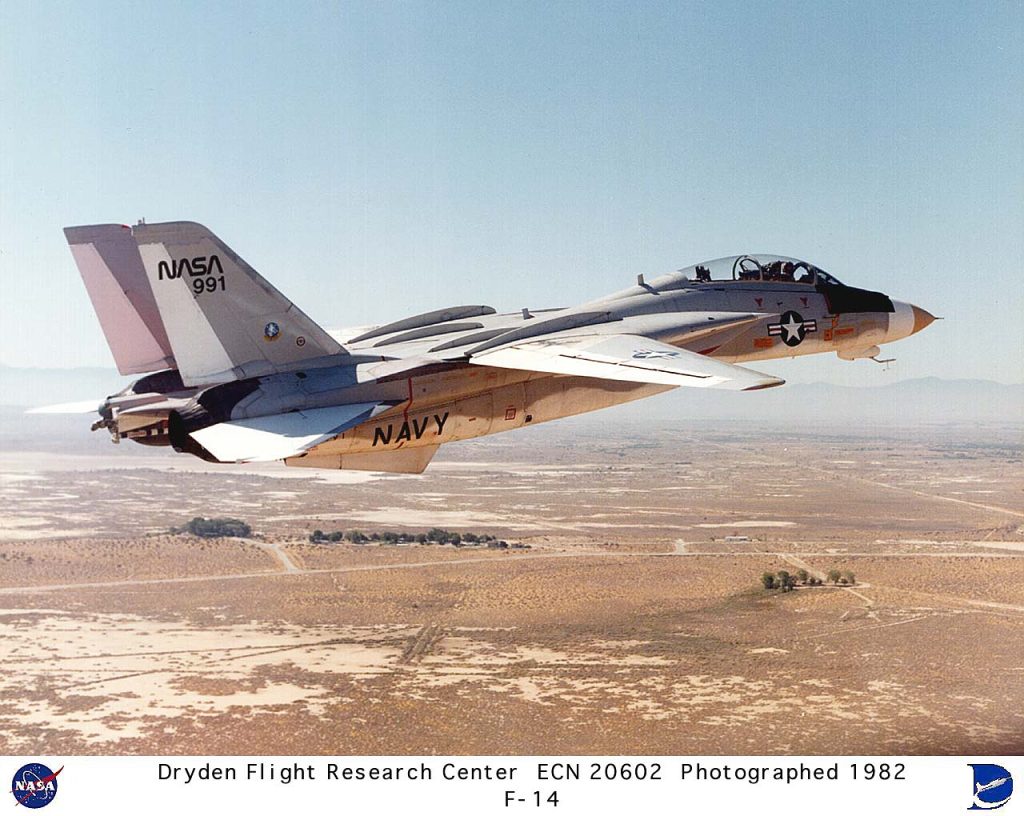 Flight Test Files: Grumman F-14 Tomcat 13 F 14 NASA 991 in flight