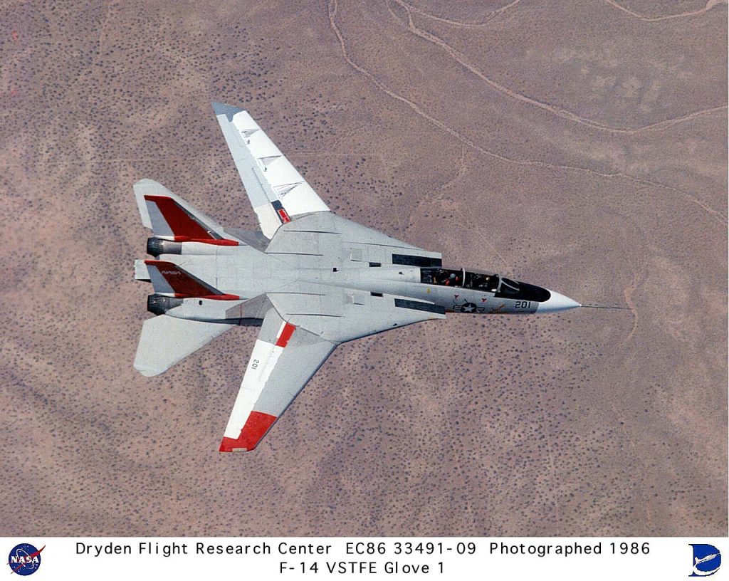 Flight Test Files: Grumman F-14 Tomcat 11 F 14 VSTFE glove 1