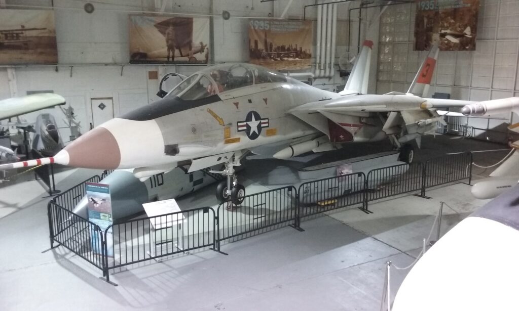 Last F-14 Tomcat in US Navy Service Now on Display at The Cradle of Aviation Museum 12 F 14A Number 3 the oldest surviving Tomcat on the Planet