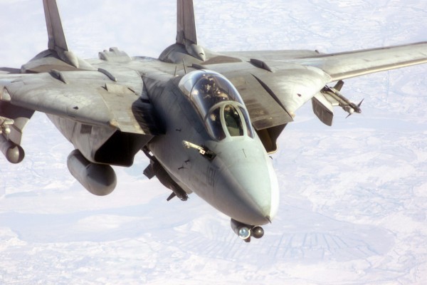 Happy Birthday To The Mighty Grumman F-14 Tomcat 10 A U.S. Navy F-14D Tomcat flies up with its refueling probe out preparing to connect with a tanker. The F-14 is armed with two AIM 9 Sidewinder missiles, a Paveway II Laser Guided GBU-10 2,000-pound bomb, and LANTIRN Pod, as it prepares for a bombing mission over Afghanistan in support of Operation ENDURING FREEDOM.(Image credit SSGT MICHAEL D. GADDIS, USAF)