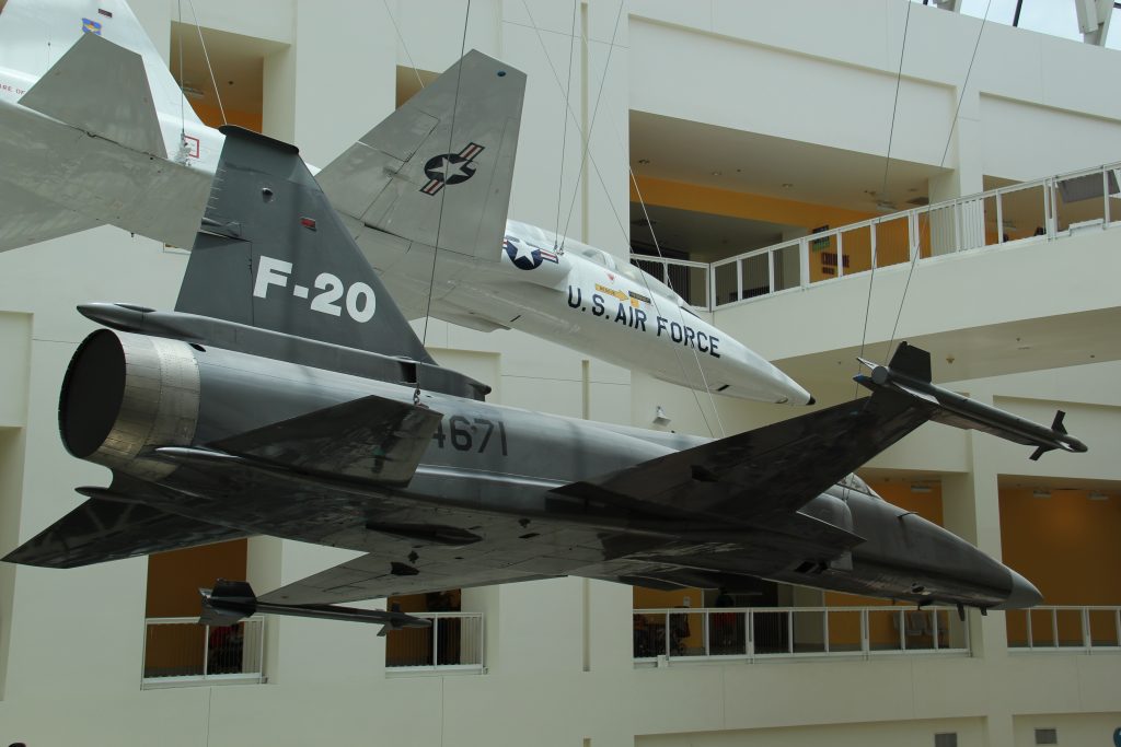 Grounded Dreams: Northrop F-20 Tigershark, One of the Best Fighters That Never Went Into Production 17 F 20 Tigershark at California Science Center Los Angeles right side