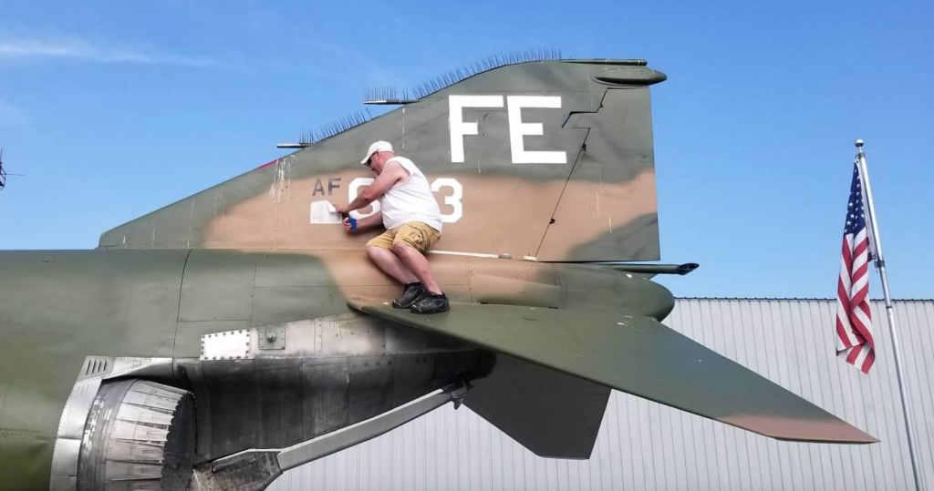 Rejuvenating a Combat Veteran Phantom II 13 F 4C Phantom 64 0683 Vertical Stabilizer