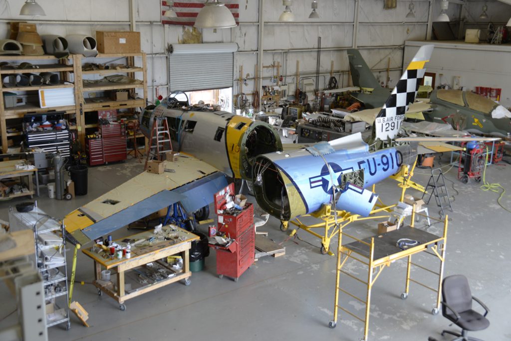 Sabre Reborn - The Decade-Long Restoration of F-86F 52-5116 32 F 86 in process of restoration April 2019