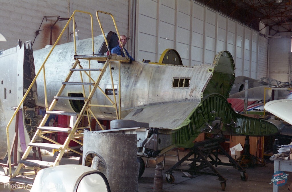 Combat Veteran F4U-5NL Corsair Changes Hands 18 F AZYS Corsair Le Castellet 8 April 1995 img026