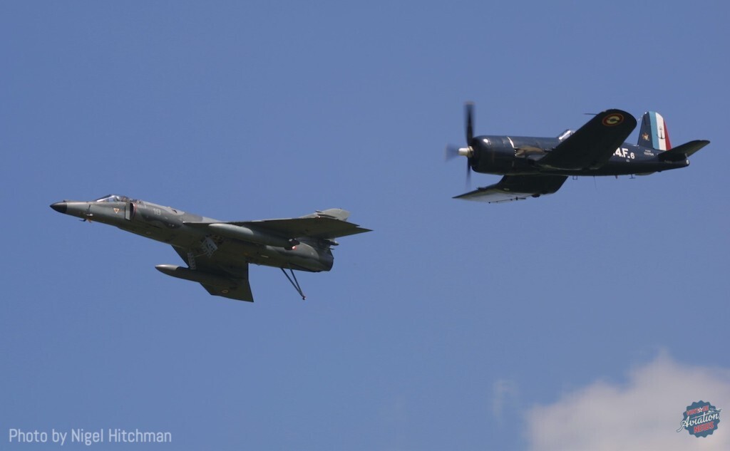 Combat Veteran F4U-5NL Corsair Changes Hands 19 F AZYS La ferte Alais 2003 843 4331 IMG