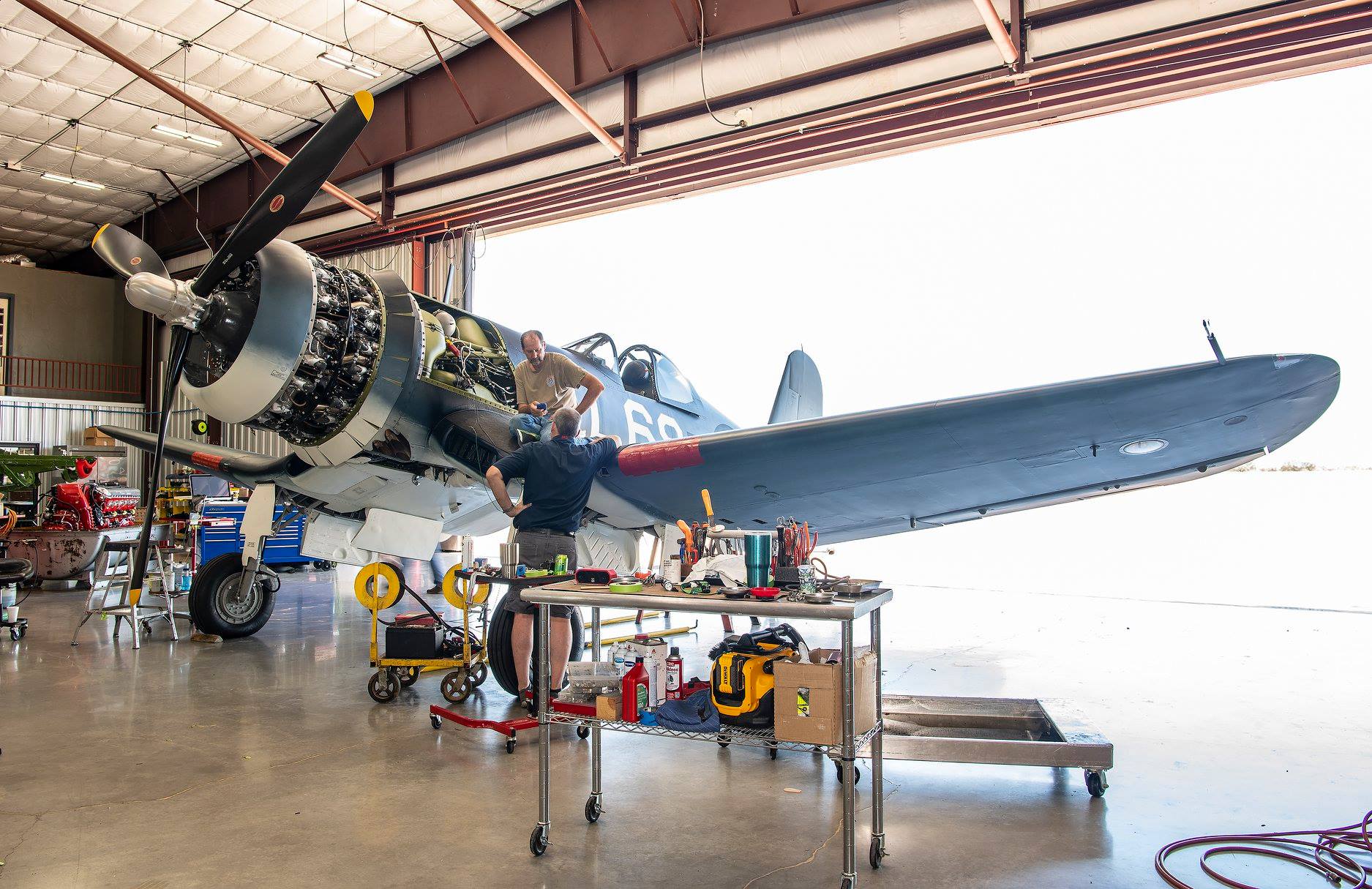 Brewster F3A Corsair Takes to the Skies in Breckenridge, Texas 12 F3A Corsair at Ezell Aviation Jay Miller photo 02