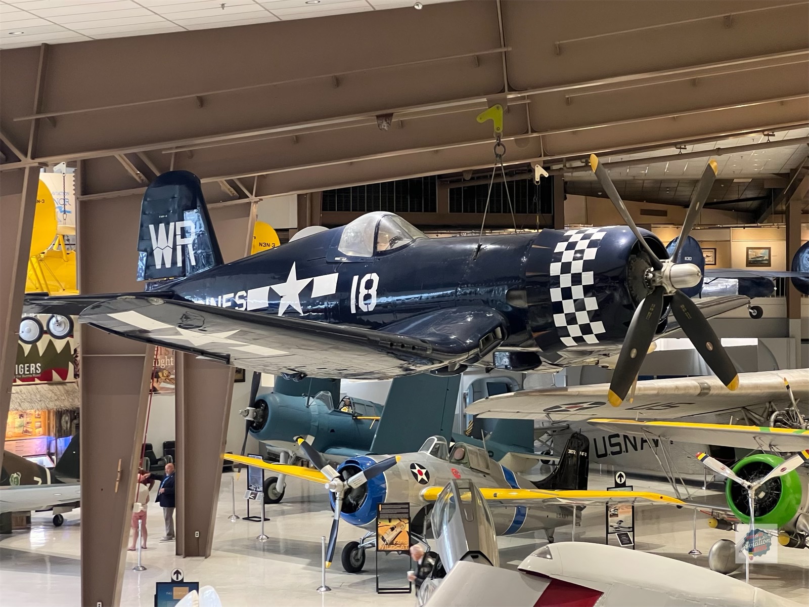Mornings at the Museum: Breakfast, History, and Giant Screen Films at the National Naval Aviation Museum 13 F4U 4 Corsair BuNo 97349 1