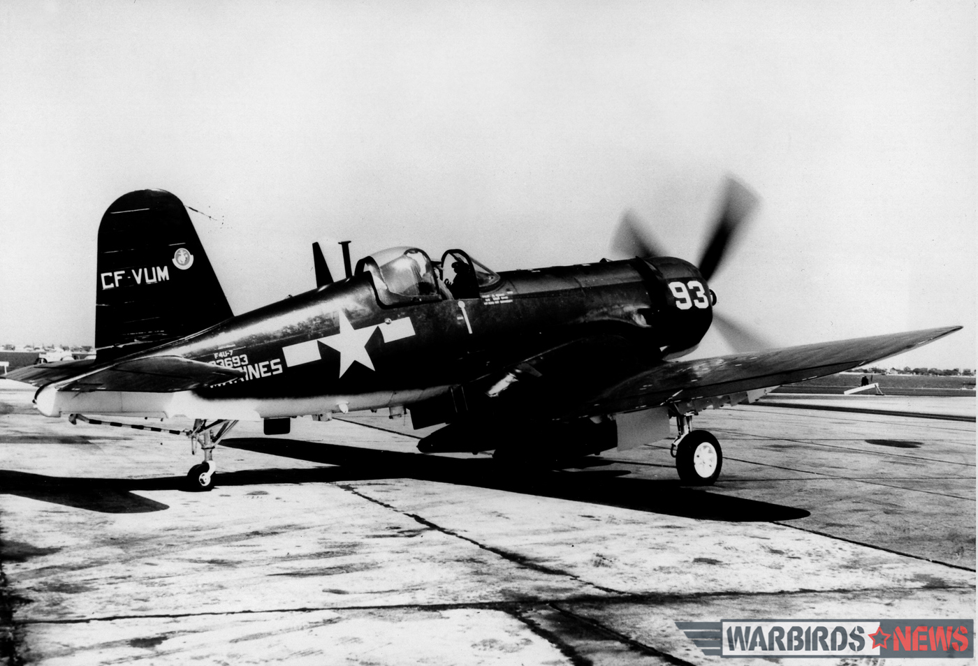 POOR LITTLE LAMBS - The Corsairs of Baa Baa Blacksheep 20 Bu.133693 at NAS Norfolk on April 13th, 1967. (photo via Stephen Chapis)