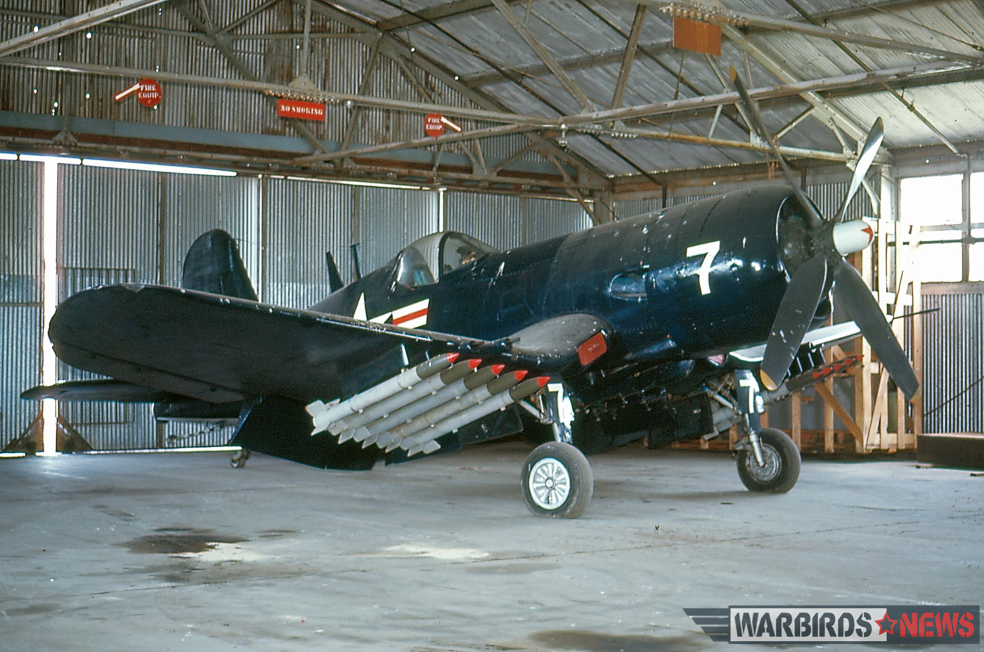 POOR LITTLE LAMBS - The Corsairs of Baa Baa Blacksheep 53 A beautiful color shot of Bu.133710 on May 30th, 1967 following her renewal at MCB Quantico. (photo Jim Sullivan)