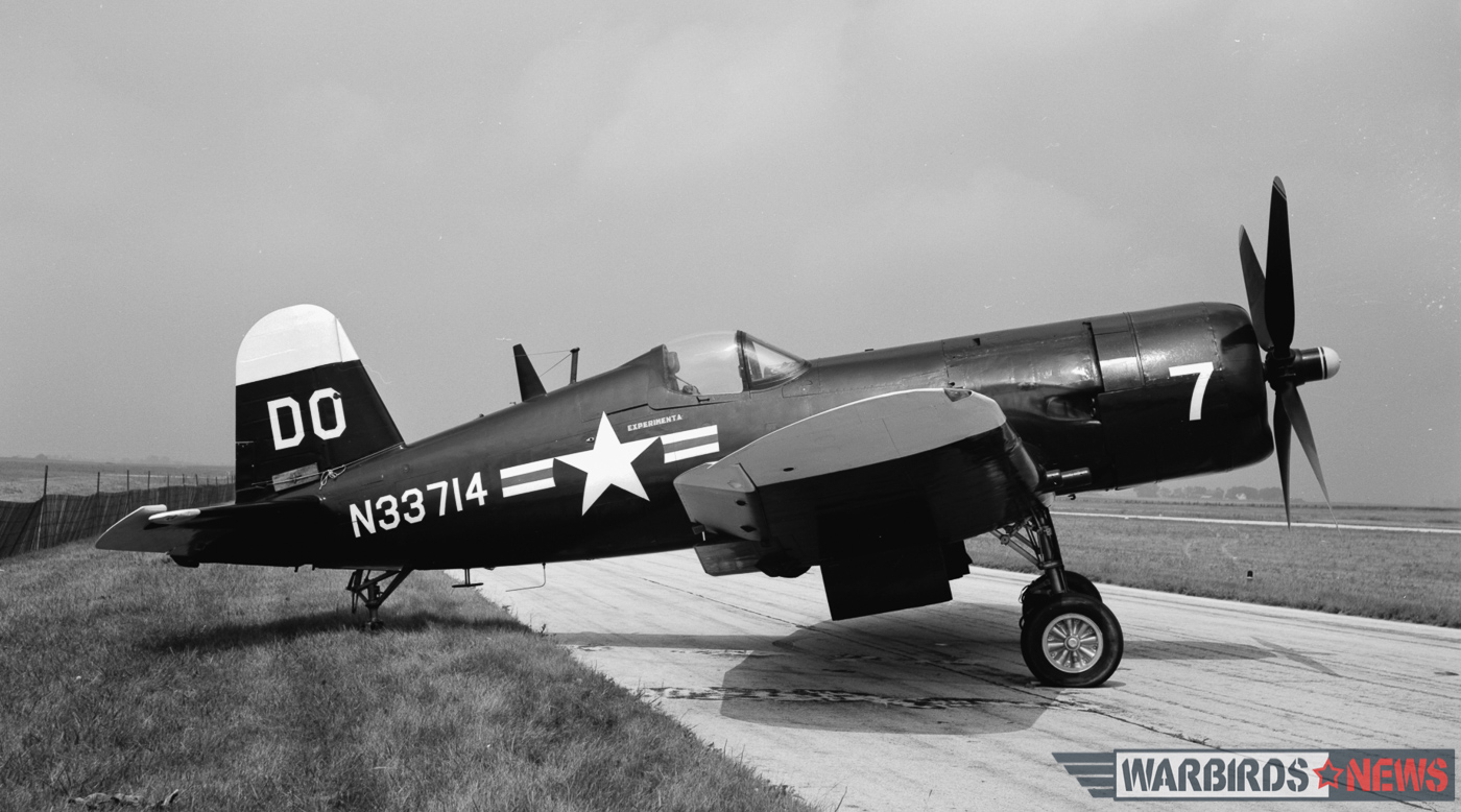 POOR LITTLE LAMBS - The Corsairs of Baa Baa Blacksheep 54 Bu.133710 at Aurora, IL on July 25th, 1971. (photo via Stephen Chapis)