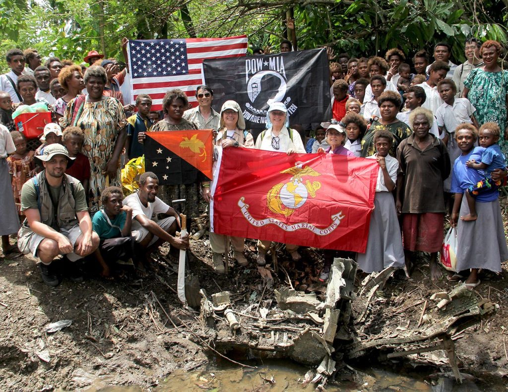 Pacific Wrecks: Uncovering the Lost History of World War II, Interview With Justin Taylan 18 FG 1A Corsair 14417 crash site on New Britain Papua New Guinea PNG. On December 5 1944 USMC VMF 222 pilot 1st Lt. Moszek Mike Murray Zange