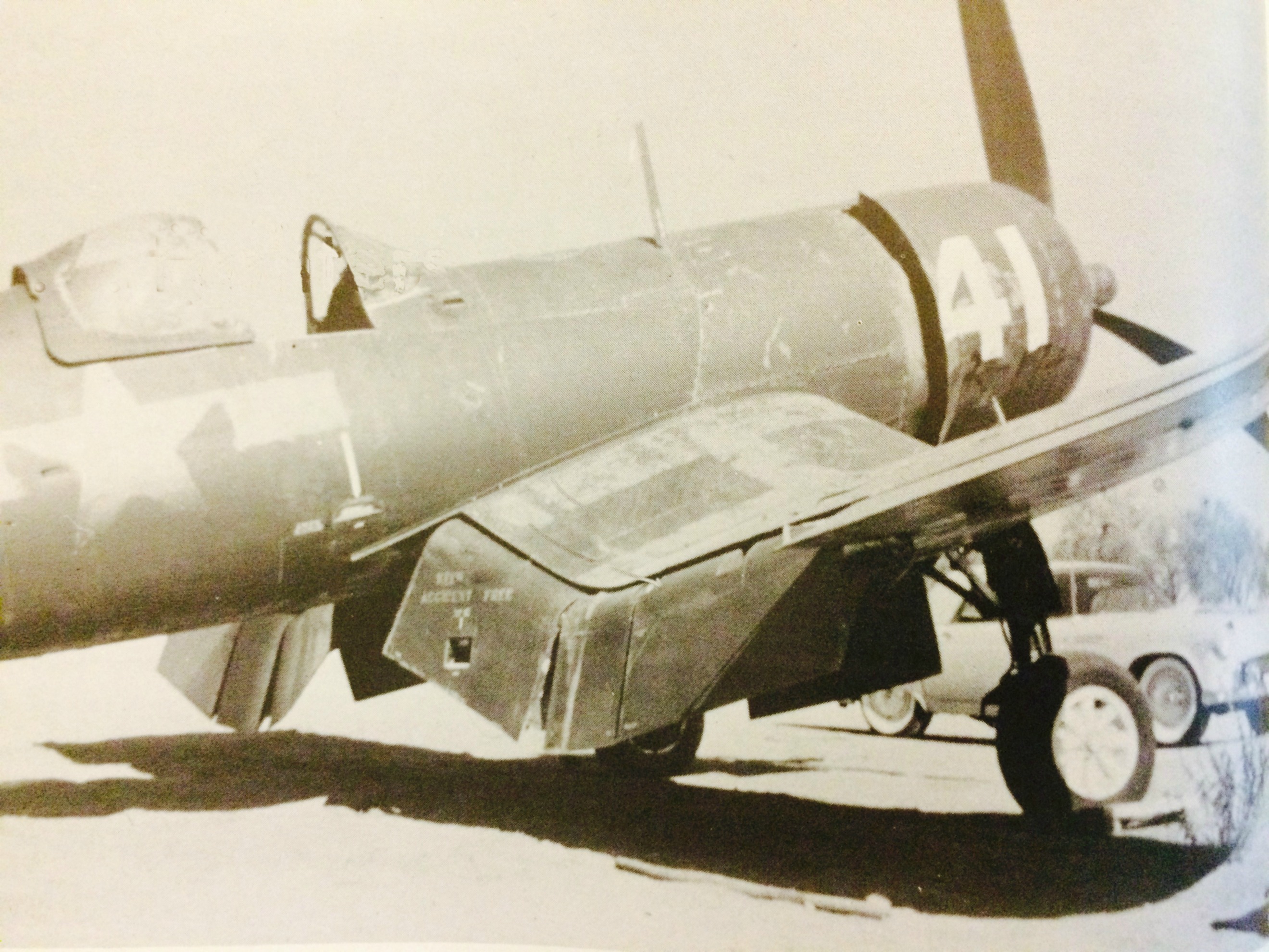 CAF's Corsair Turns 70 Today! 10 Lefty Gardner arriving in the FG-1D during May, 1961 at Rebel Field, the CAF's original home in Texas. (CAF photo)