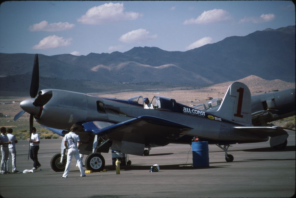Phoenix 500 Air Races- An Alternate Viewpoint 21 FG 2 Super Corsair NX31518 Reno NV Air Races 15 Sep 1984