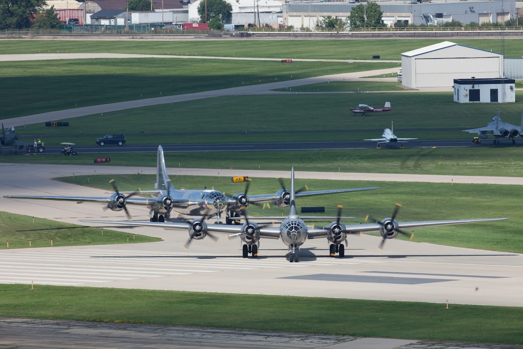 B-29s to Again Reunite at EAA AirVenture Oshkosh 2025 11 FIFI and Doc 2017 taxi by Craig VanderKolk