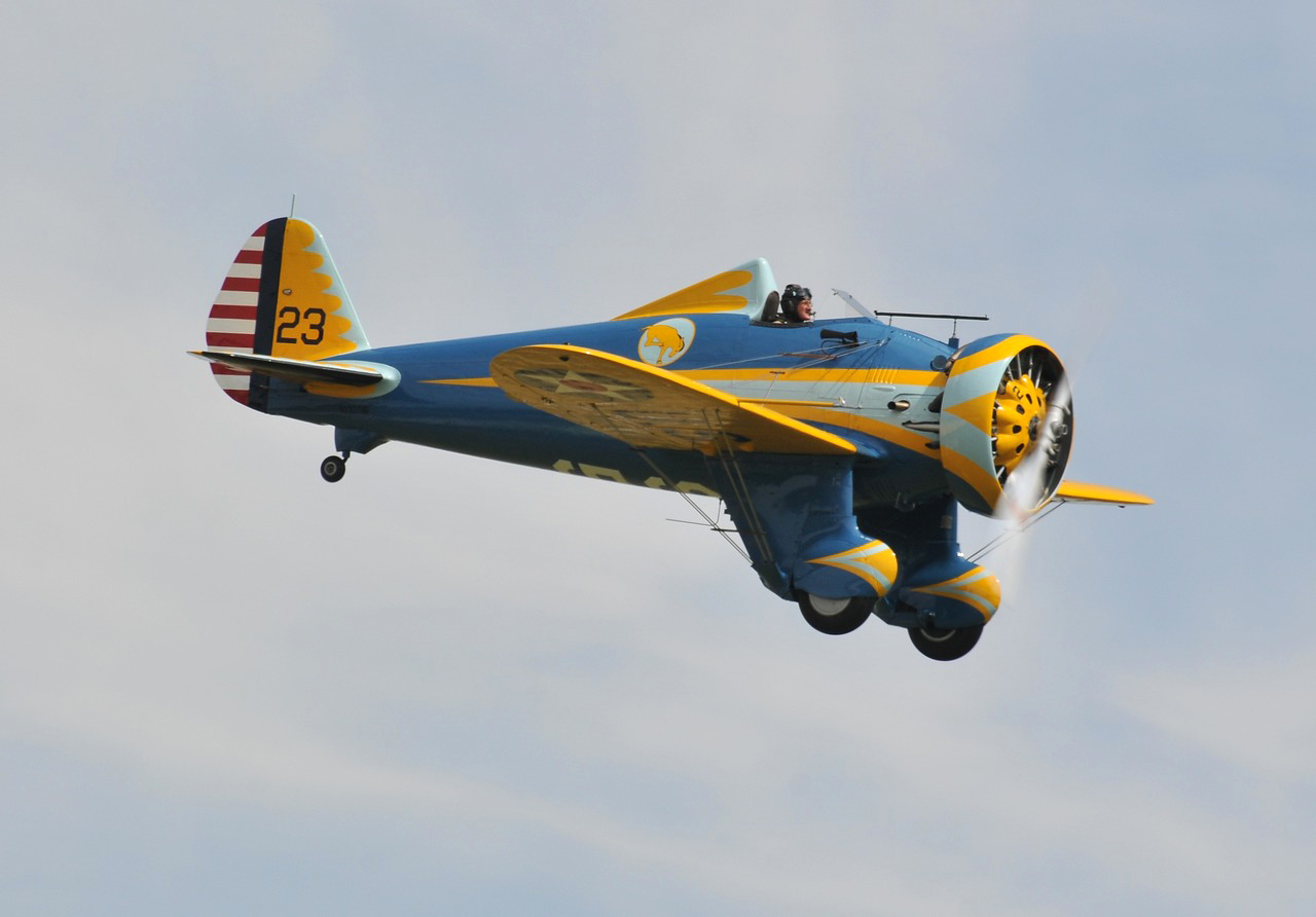 Final Flight at Chino: Planes of Fame’s Boeing P-26A Peashooter Takes to the Skies One Last Time 11 FLYING LEGENDS 2014 00367