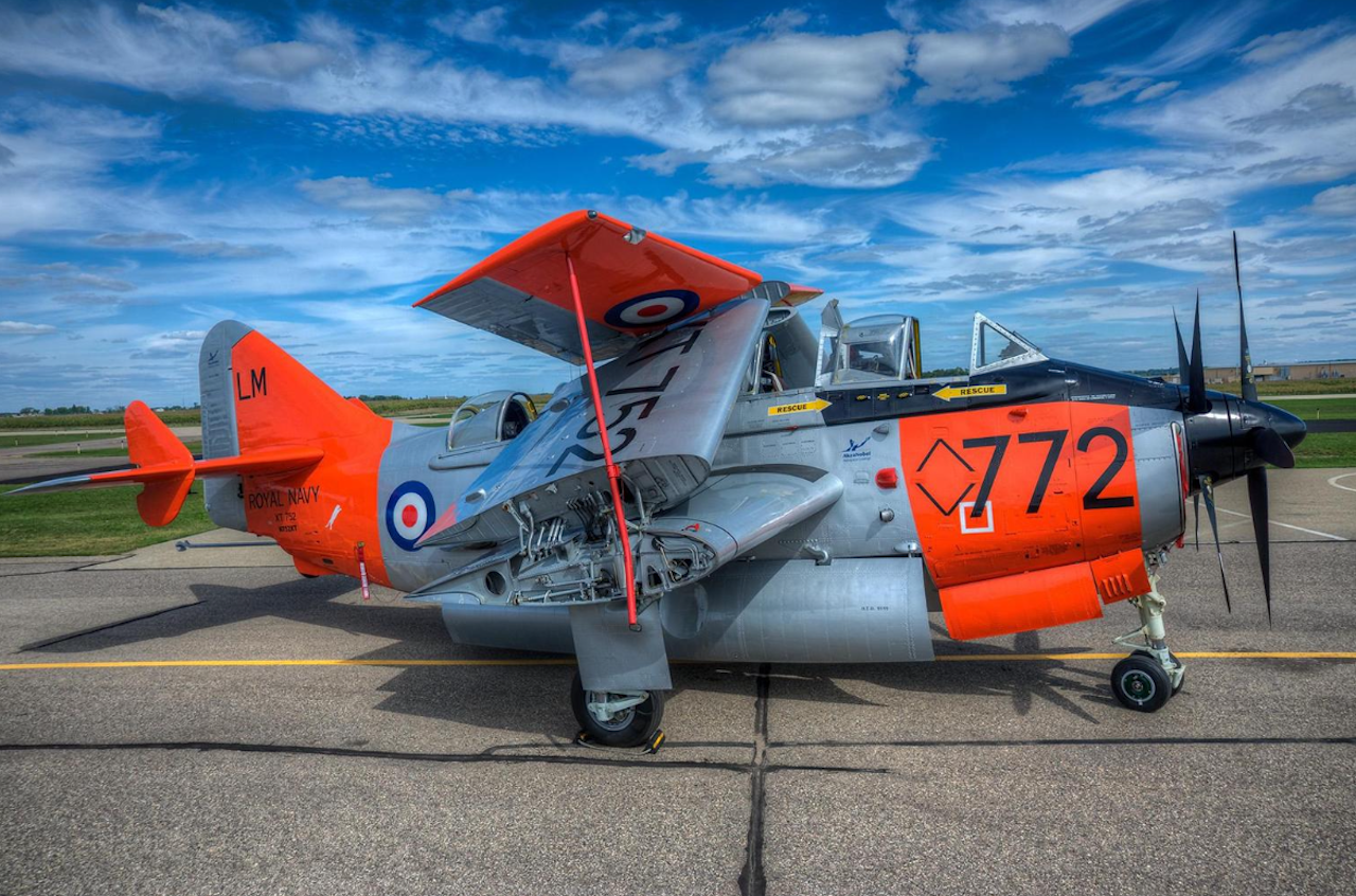 World’s Last Flying Fairey Gannet Offered for Sale 12 Fairey Gannet XT752 Royal Navy