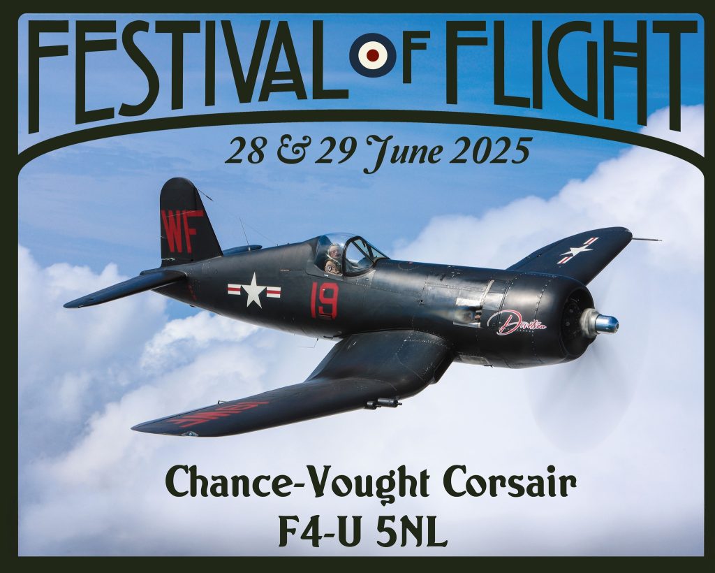Shuttleworth Collection to Host Combat Veteran F4U-5NL Corsair at 2025 Festival of Flight 13 Festival of Flight at Shuttleworth