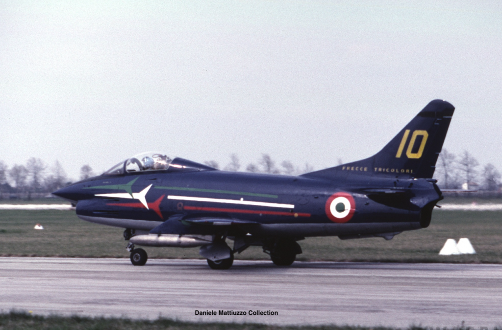 Frecce Tricolori Veteran Fiat G.91 PAN Returns to Italy 11 Fiat G.91 MM 6244 Rivolto Airbase 1978