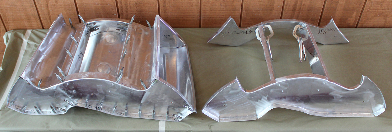 XP-82 Twin Mustang - January 2017 - Restoration Update 19 The newly-constructed filtered air boxes. (photo via Tom Reilly)