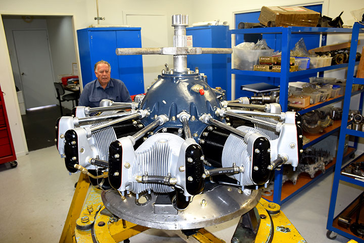 Reviving The History of Bristol Beaufighter's Engine Restoration 18 First of 3 Jacobs R 775 A2 7 cylinder engine for HARS Southern Cross replica