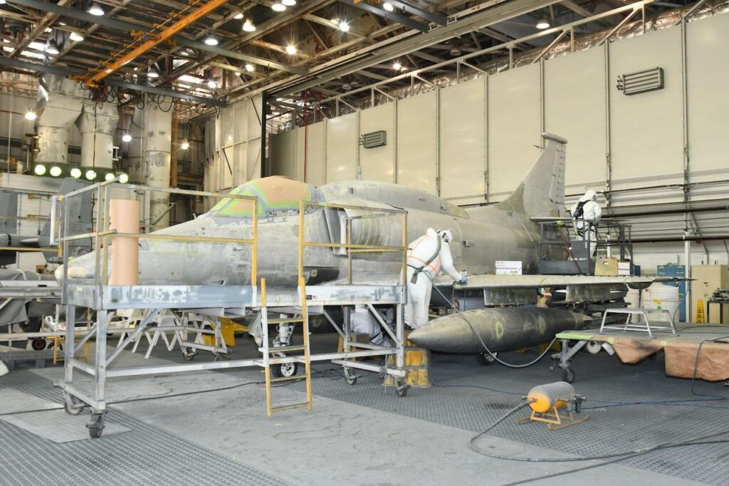 Fleet Readiness Center East Restores A-4M Skyhawk To Former Glory 11 Fleet Readiness Center East FRCE Restores A 4M Skyhawk To Former Glory 5