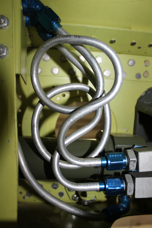 XP-82 Twin Mustang - Feb.-April, 2015 - Restoration Update 28 Some of the complex tubing formed by a volunteer named Gerald. (photo via Tom Reilly)