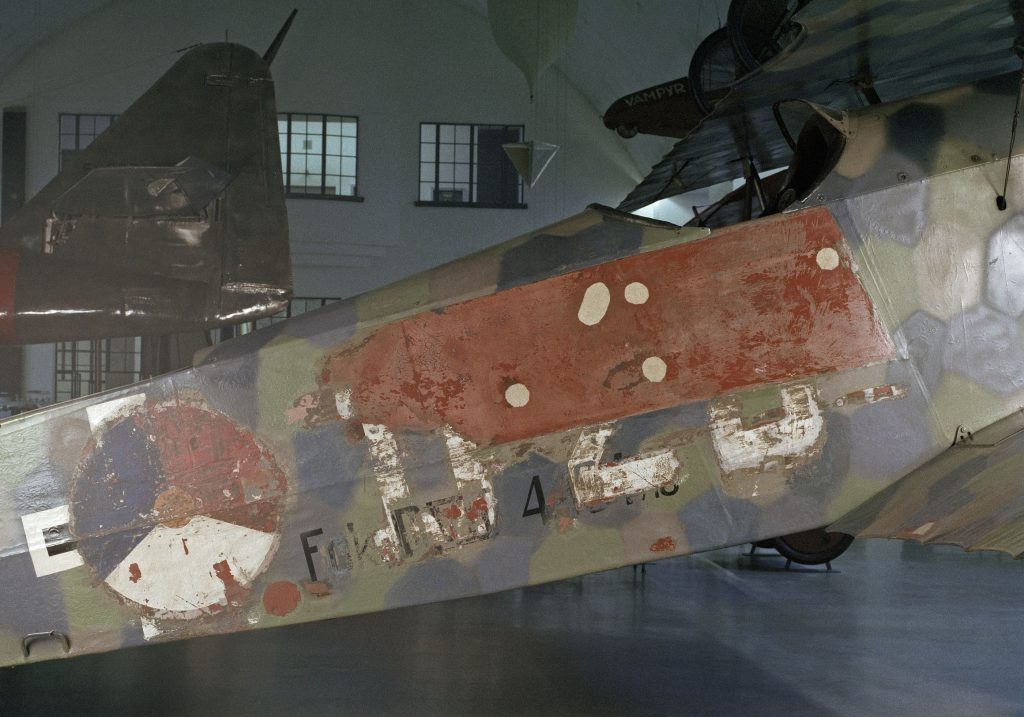 Historic Fokker D.VII Returns to the Netherlands for Display at the National Military Museum 12 Fokker D VII at Schleisheim 1918 Postcard front page. Photo Deutsches Museum 2