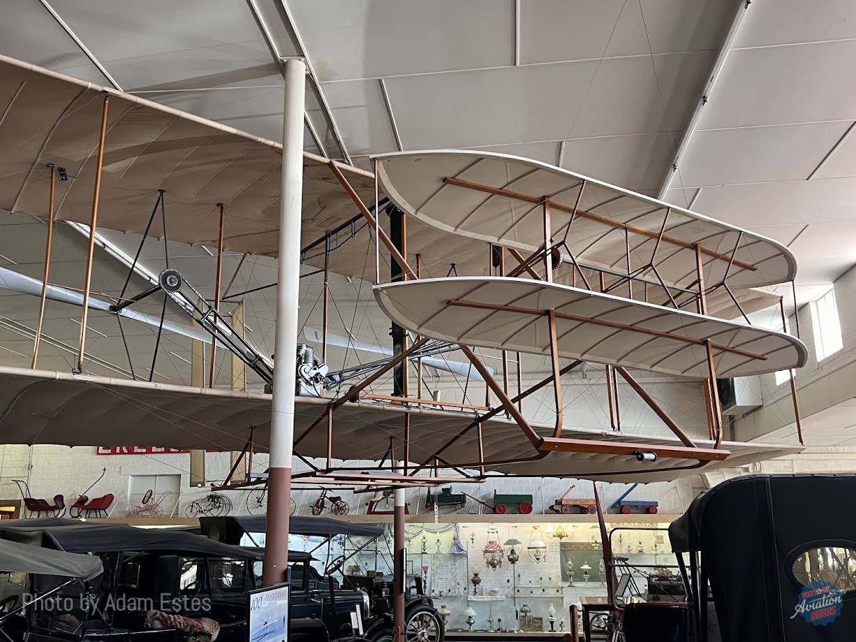 Exploring the Antique Aircraft Collection at Pioneer Village 12 Front view of the Pioneer Villages Wright Flyer replica built in Kobe Japan in 1962 Adam Estes