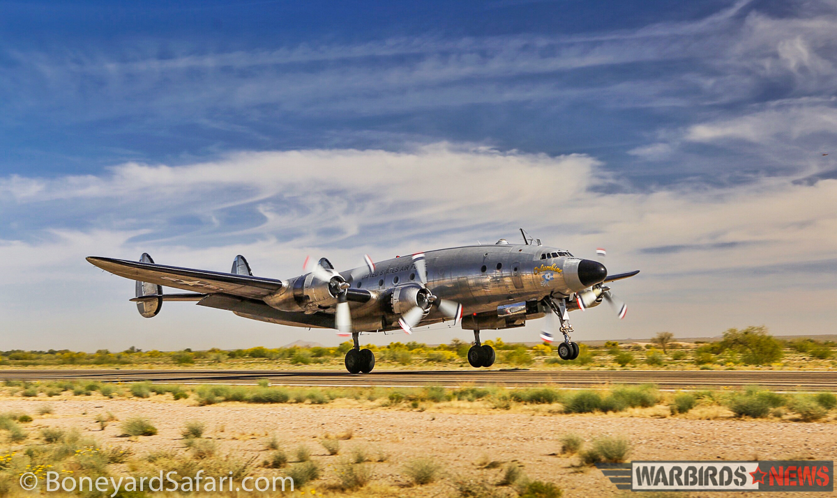 Columbine II - Homeward Flight Update - 21 March, 2016 13 Rotate and lift off! (photo with permission from BoneyardSafari.com)