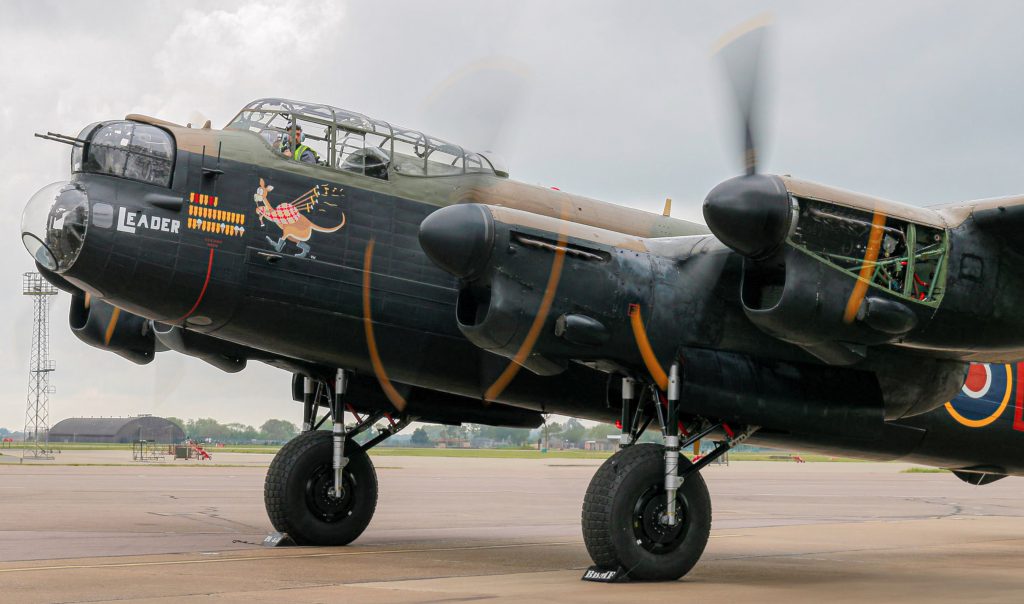 BBMF Lancaster’s Remarkable Effort to Fly for VE Day 80 Commemorations 12 Further Lancaster engine runs were needed to ready the aircraft for flight. This one on 22nd April was to adjust the maximum RPM on the No 1 engine and balance the generator. Photo Chloe Witt
