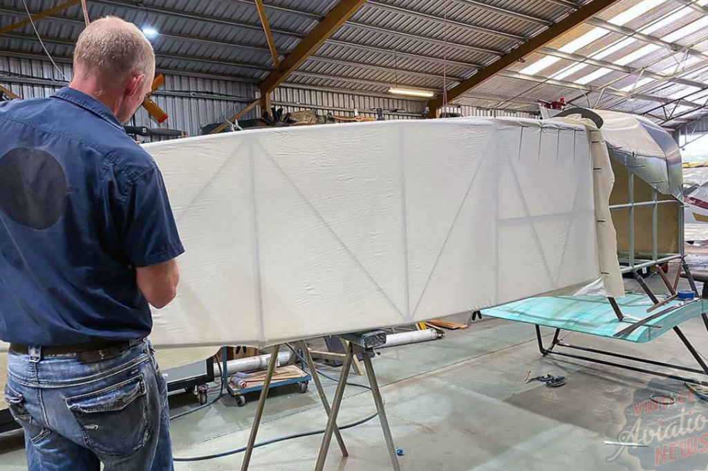 Replica Bristol F.2B Coming Together at Hunter Fighter Collection 12 Fuselage work by Luskintyre Aircraft Restoration