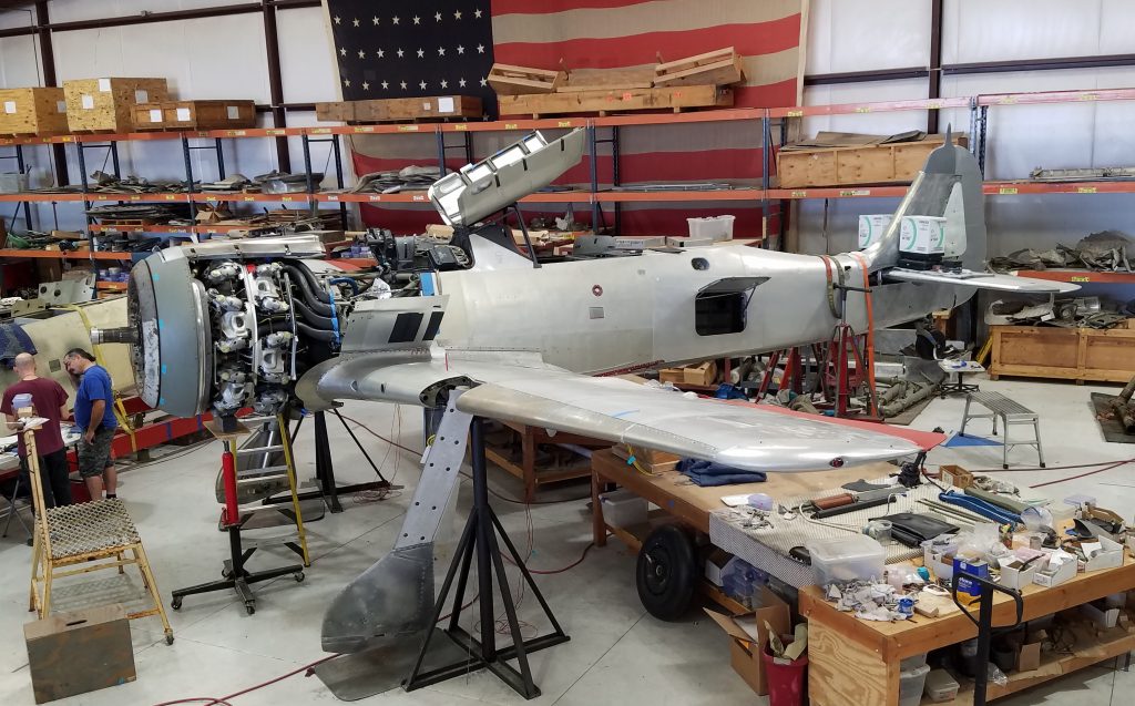 American Heritage Museum's Focke-Wulf Fw 190 ‘White 1’ Restoration Gains Ground at GossHawk Aviation 11 Fw 190F 8 WNr 93182 White 1 2019 09 19