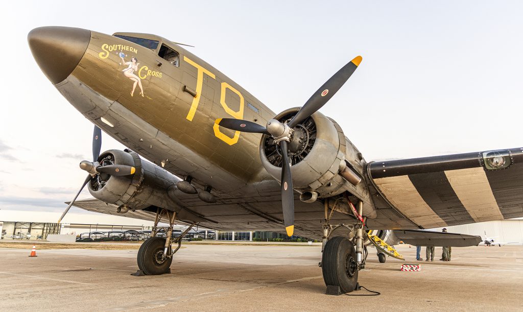 DC-3 Christmas Lights Flights Are a Texas Christmas Tradition 11 GCA Flight Daniels 06