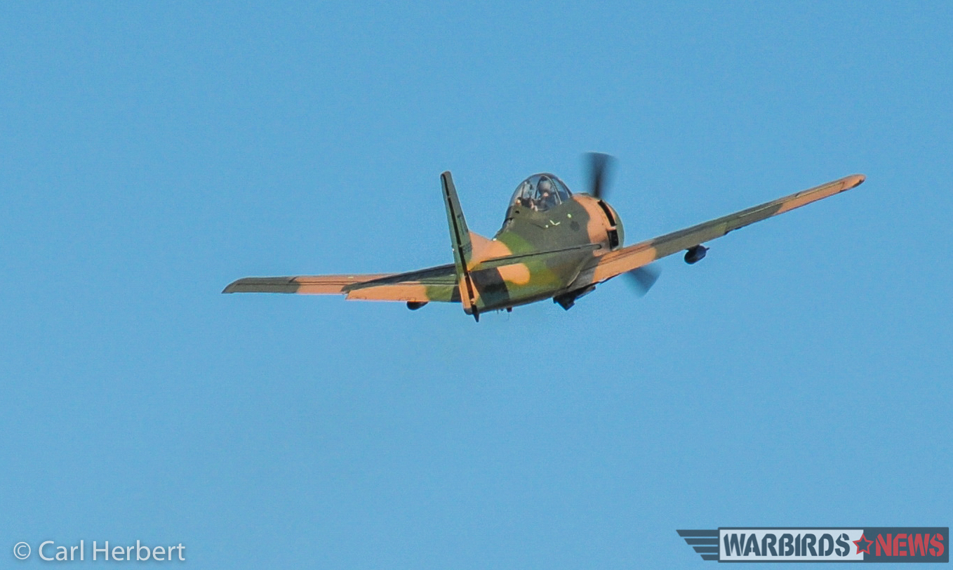 Australian T-28D Trojan Back in the Air! 13 Lifting off... (photo by Carl Herbert)