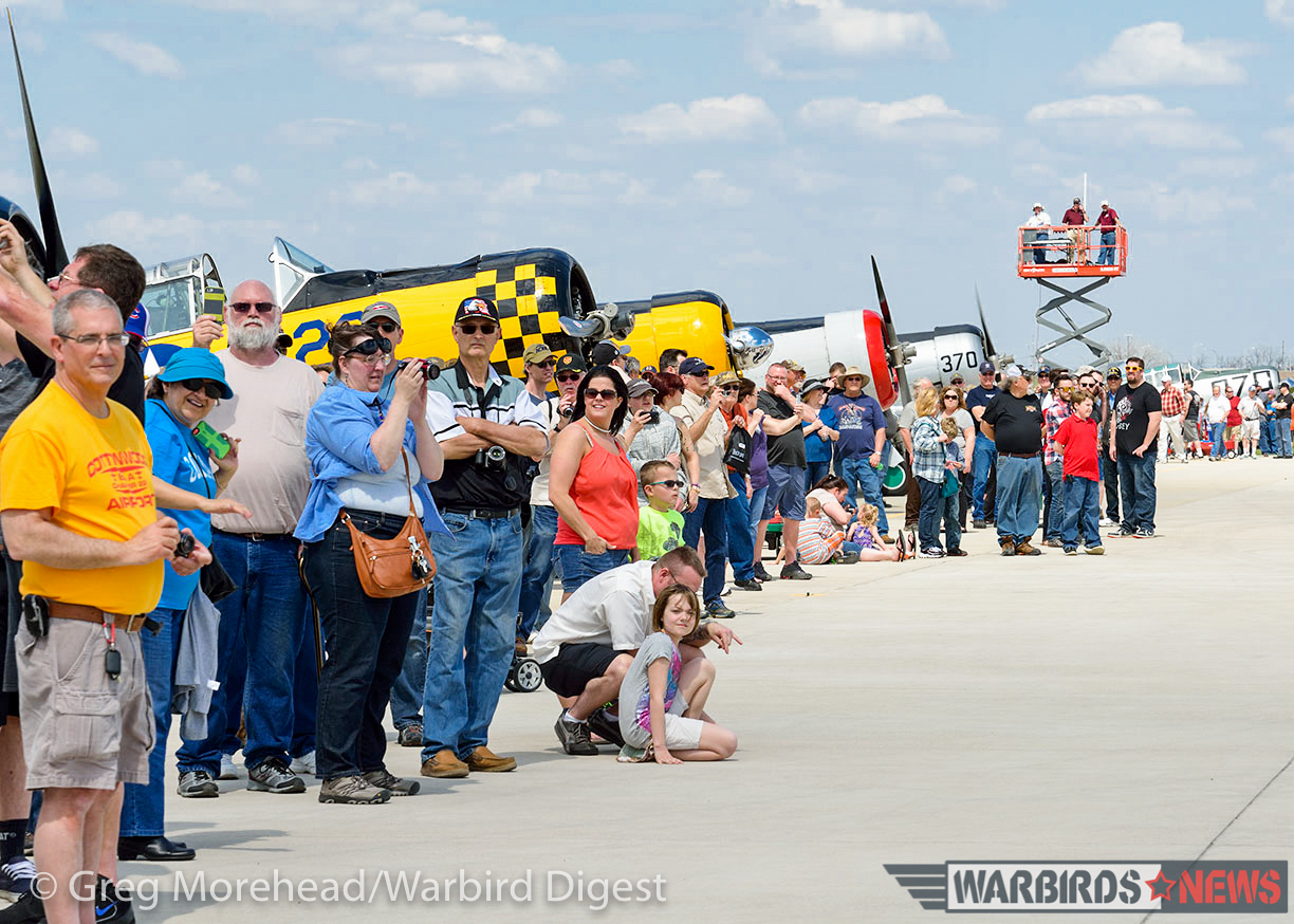 TBM Gathering - 90 Tons of Turkeys Invade Illinois 14 A view of the public, and some of the other warbirds which came to join in the fun at the Avenger gathering. (photo by Greg Morehead, courtesy of Warbird Digest magazine)