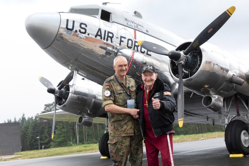 D-Day Squadron Returns to Germany to Celebrate the Berlin Airlift 75th Anniversary 15 Gail Halvorsen Wiesbaden 20190613 12