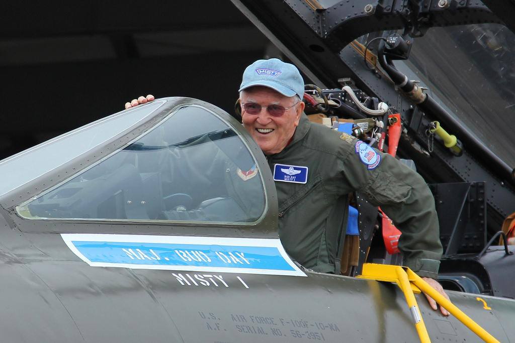Collings Foundation's F-100F Super Sabre Returns to Flight at Vietnam War Flight Museum 19 George Everett Bud Day