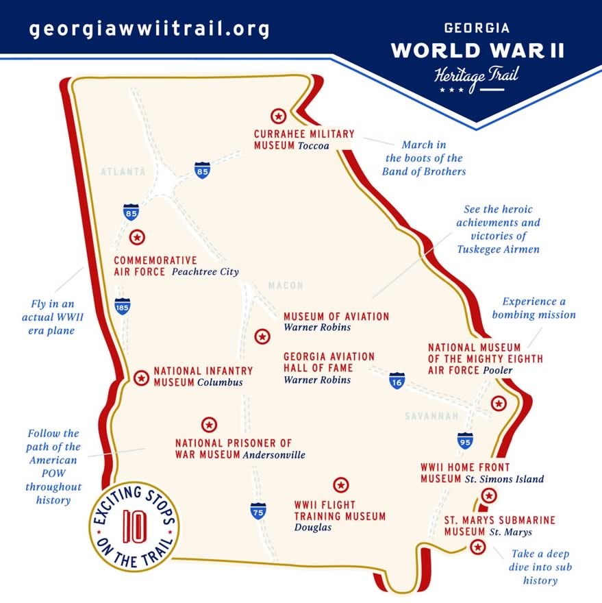 Bombers Go Down to Georgia 11 Georgia WWII Heritage Trail